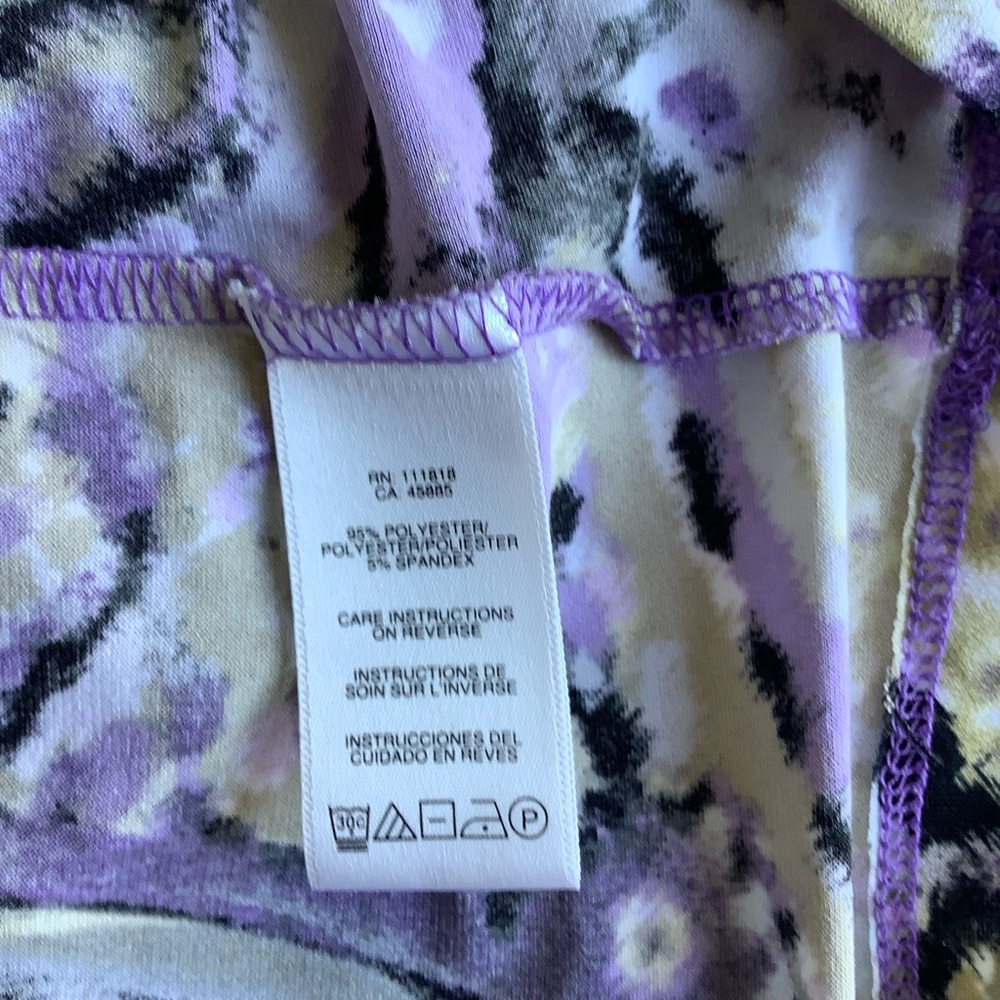 Michael Kors Sheath Dress Women's Size XS Sleeveless Purple Pockets Stretch - Picture 3 of 7